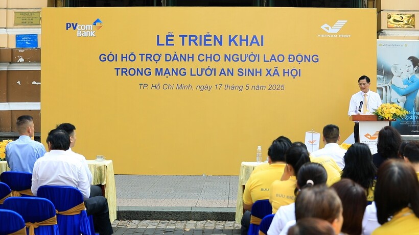 Ông Nguyễn Như Thuận - Giám đốc HCM Post mong rằng sản phẩm này sẽ là điểm tựa tài chính vững chắc và đồng hành cùng người lao động