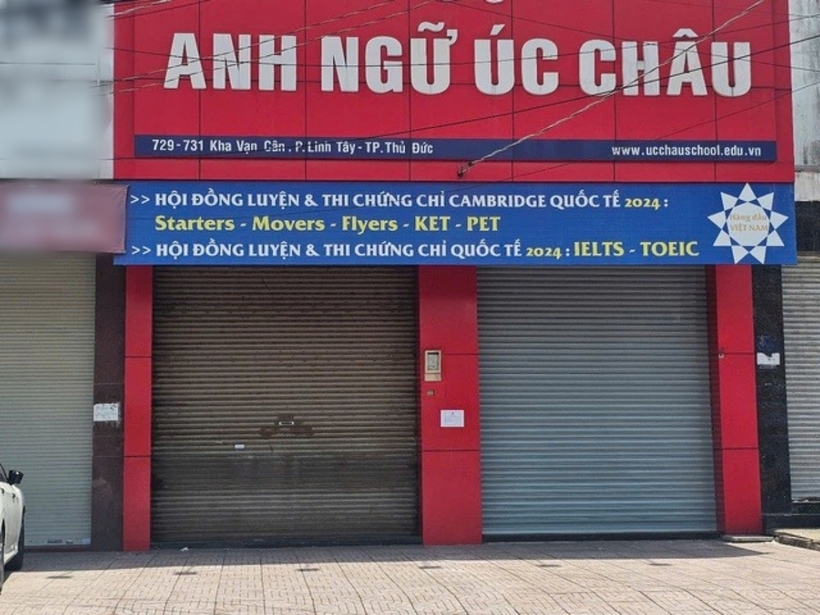 Sở GD&ĐT TP.HCM chưa tiếp nhận báo cáo ngưng hoạt động của Trung tâm ngoại ngữ Úc Châu và Trung tâm ngoại ngữ Úc Châu 1. Ảnh: Người Lao Động