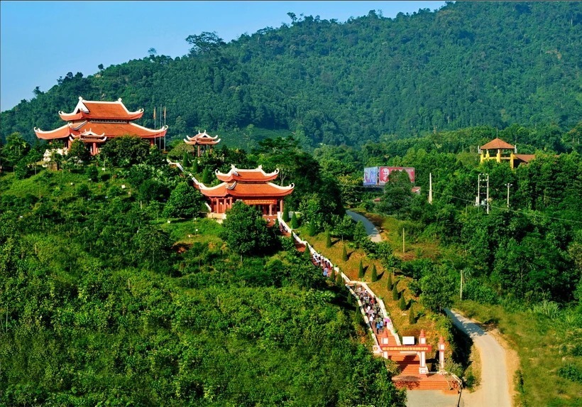 Nhà tưởng niệm Bác Hồ. Ảnh: Trang Thông tin điện tử huyện Đại Từ)