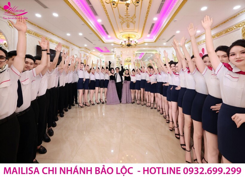 Đội ngũ nhân viên tại thẩm mỹ viện Mailisa chi nhánh Bảo Lộc