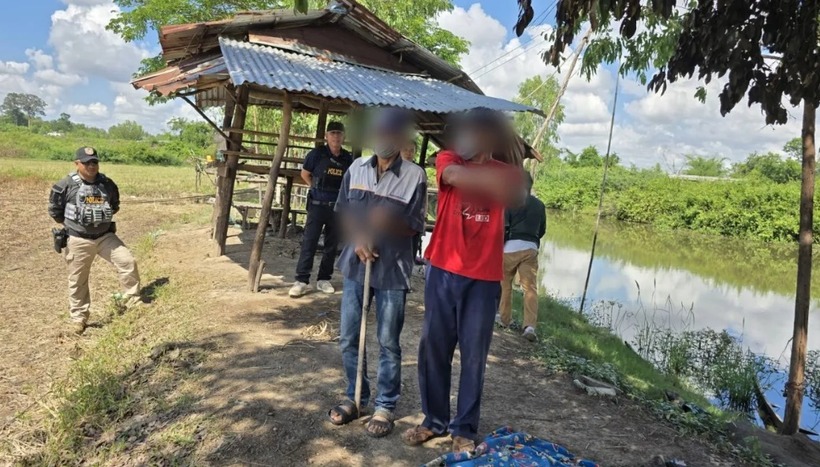 Ông Somphak (61 tuổi) và ông Sangkhom (53 tuổi) bị bắt giữ. Ảnh: MSNews