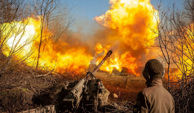 Binh sĩ Ukraine đang "ngàn cân treo sợi tóc" ở Donetsk. Ảnh minh họa
