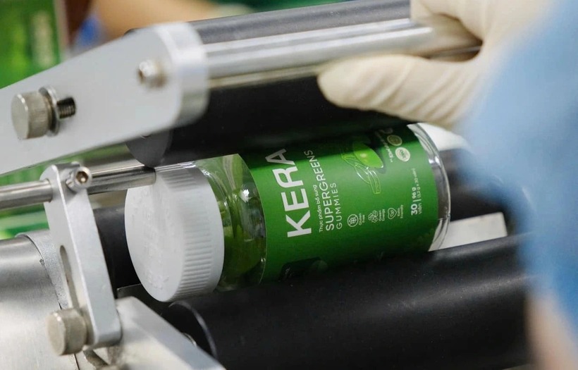 Kẹo rau củ Kera có chứa chất Sorbitol. Ảnh: Thanh niên