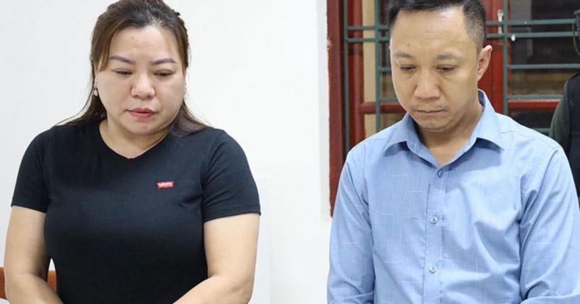 Đối tượng Tống Thị Hồng Thắm và Nguyễn Đăng Bắc. (Ảnh: Bộ Công an)