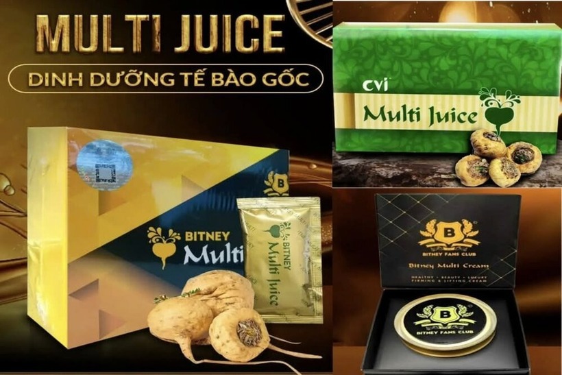 Sản phẩm chứa chất cấm. Ảnh: Lao động