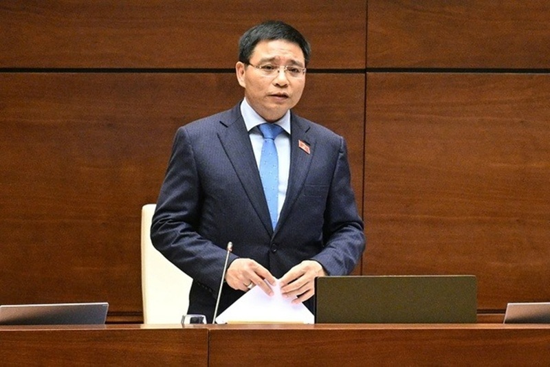 Bộ trưởng Bộ Tài chính Nguyễn Văn Thắng. Ảnh: Media Quốc hội.