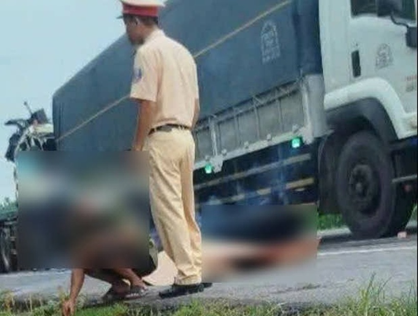 Hiện trường xảy ra vụ tai nạn. Ảnh: Báo Xây dựng.
