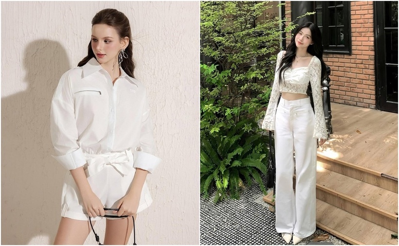 Set đồ trắng toàn tập thường được ưa chuộng trong mùa hè, các dịp trang trọng, hoặc khi bạn muốn toát lên vẻ đẹp thanh lịch.