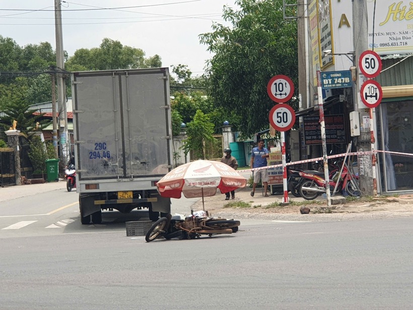 Hiện trường xảy ra vụ tai nạn. Ảnh: Báo Xây dựng.
