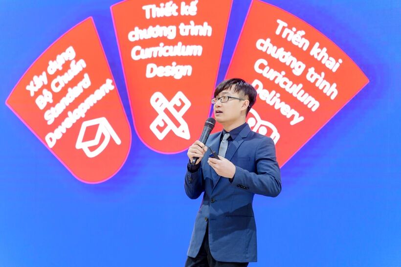 Theo ông Nguyễn Trung Dũng, Chương trình AI của Vinschool sẽ giúp học sinh phát triển tư duy bậc cao, học tập suốt đời và trở thành công dân toàn cầu.