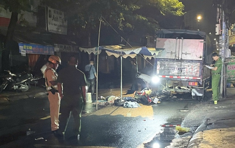 Hiện trường xảy ra vụ tai nạn. Ảnh: Báo Công lý.