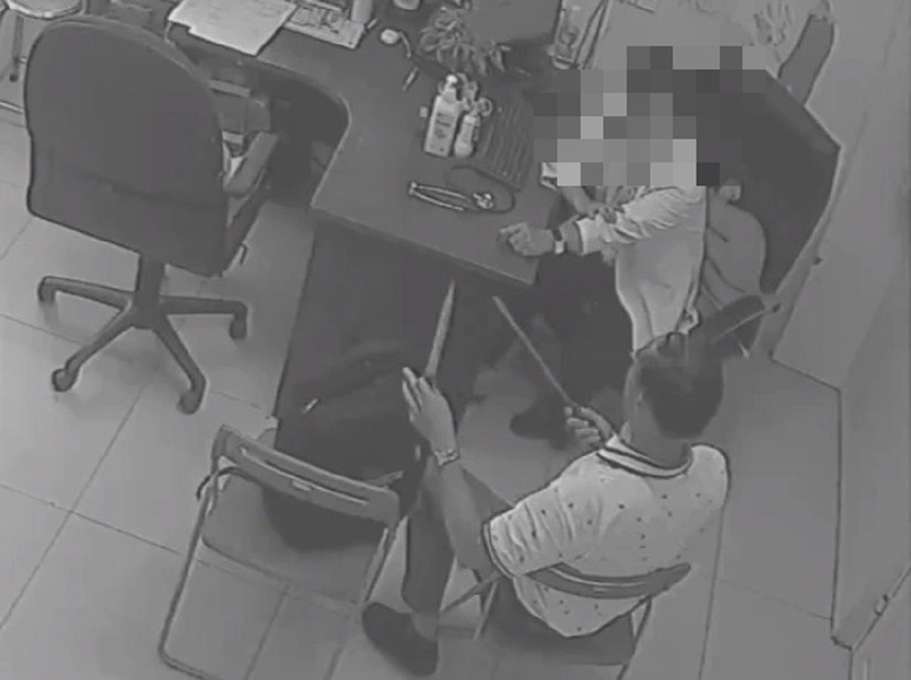 Hiện trường vụ việc. Ảnh: Thanh Niên