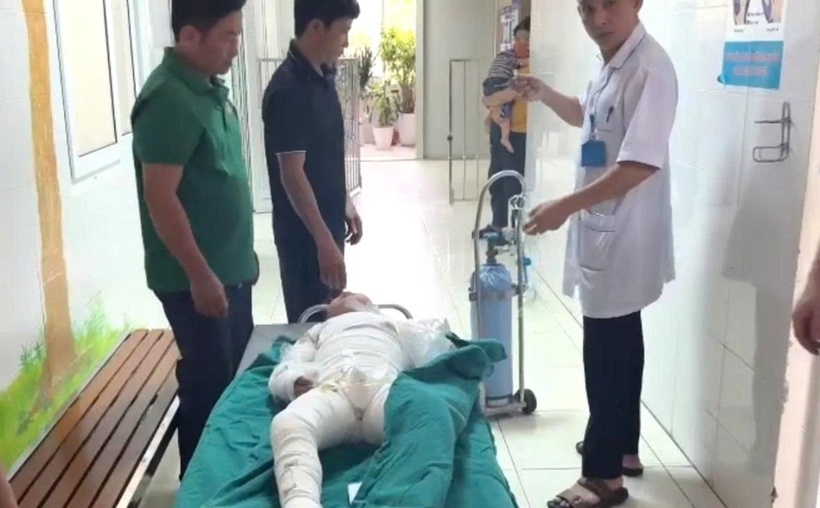 Tình trạng của cháu A. Ảnh: VTC News.