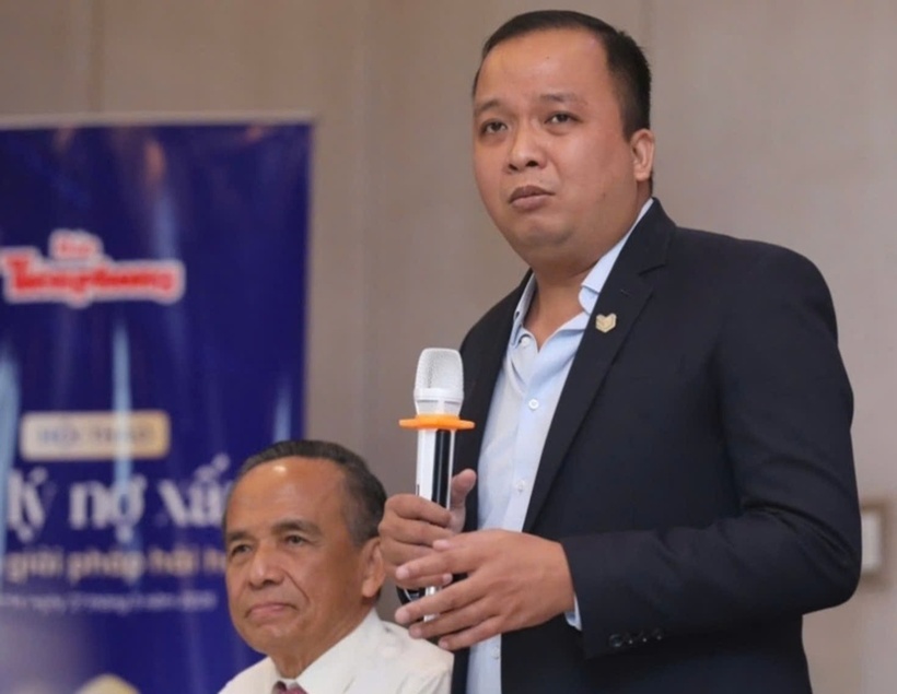 Ông Võ Hồng Thắng, Phó Tổng Giám đốc DKRA Group chia sẻ tại hội thảo. (Ảnh: Báo Xây dựng)