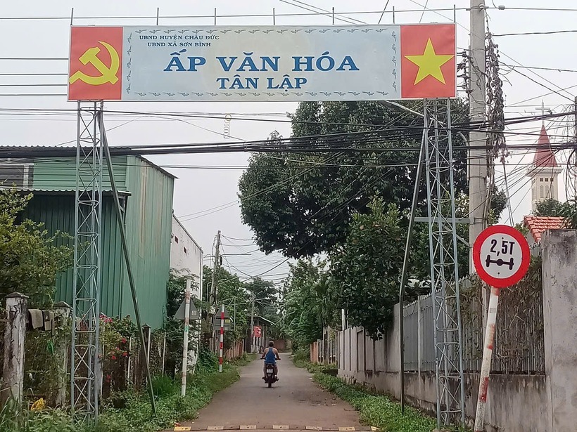 Ấp Tân Lập, xã Sơn Bình. Ảnh: Báo Thanh niên.