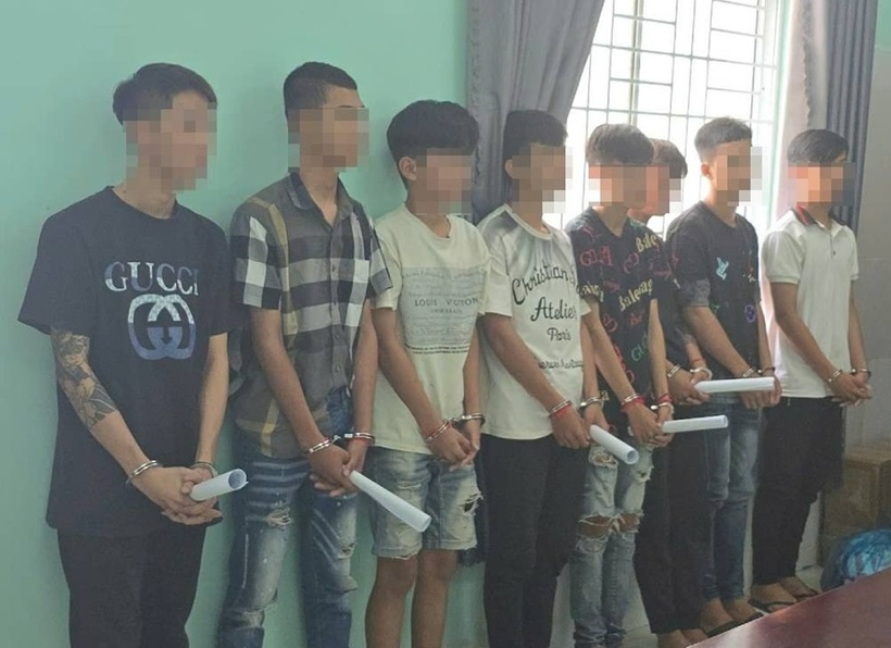 Các đối tượng liên quan đến vụ việc. Ảnh: VOV.