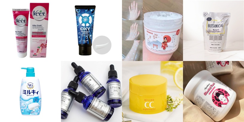 Nhiều loại mỹ phẩm quen thuộc với người tiêu dùng