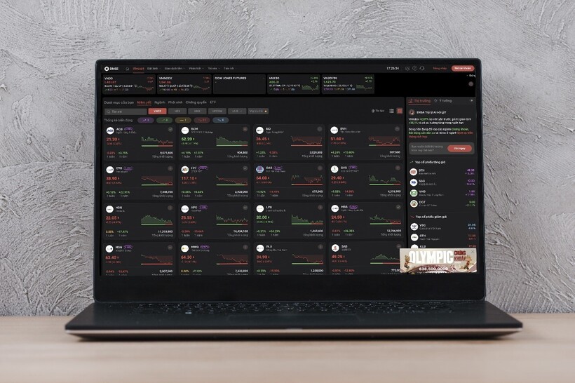 Bảng giá Gen Z của DNSE có giao diện đẹp, tinh gọn, dễ sử dụng và tìm kiếm thông tin, ngay cả với người chưa từng đầu tư