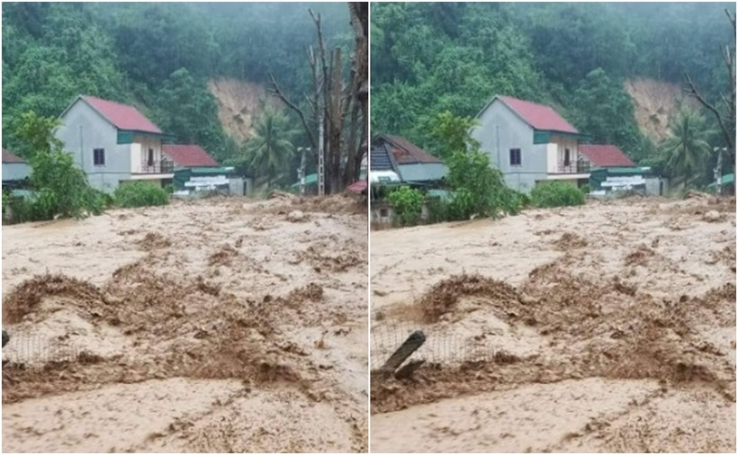 Lũ quét tại huyện Kỳ Sơn năm 2022. (Ảnh: VOV)