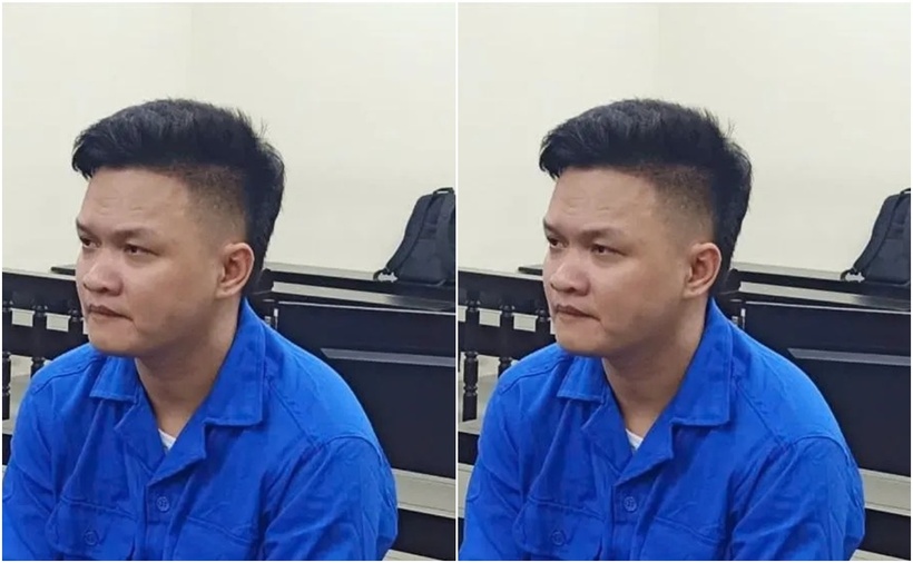 Bị cáo Hoàng Mai Đức tại phiên tòa. (Ảnh: PLO)