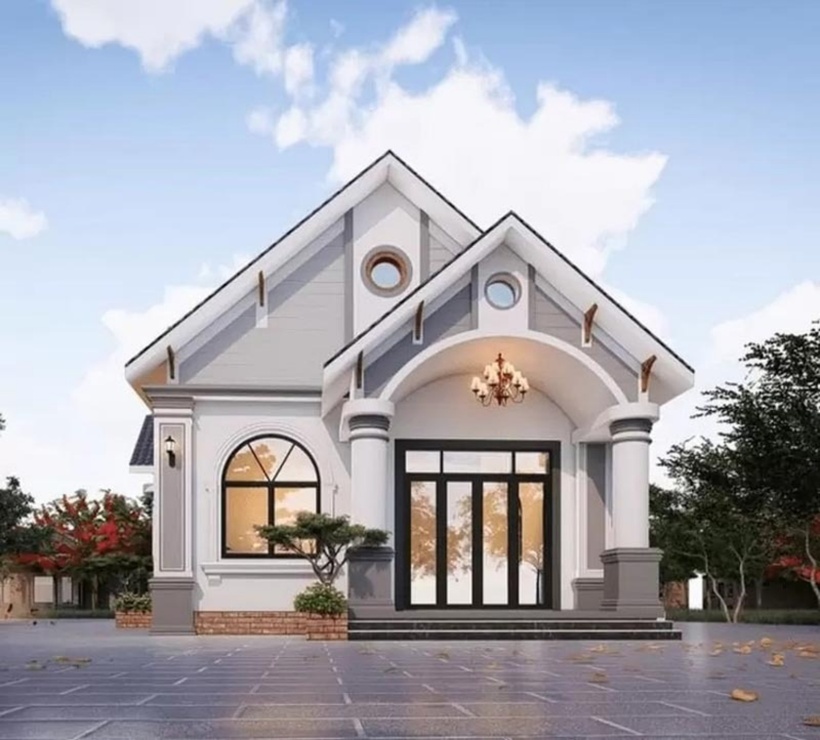 Khi có được các thông số chính xác về độ dốc và chiều cao mái Thái, bạn sẽ dễ dàng đạt được tỷ lệ vàng cho thiết kế mái, từ đó đảm bảo sự cân đối tuyệt đối cho toàn bộ công trình. Ảnh minh hoạ.