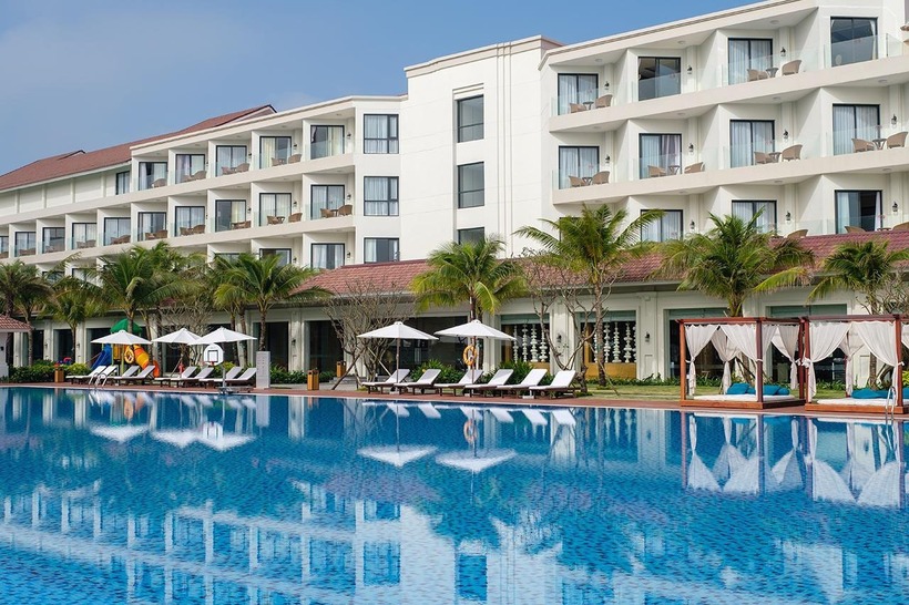 Vinpearl Resort & Spa Hội An được xây dựng theo lối kiến trúc Địa Trung Hải tinh tế, sang trọng. Ảnh minh hoạ.