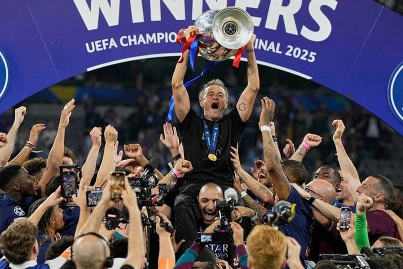 PSG lần đầu tiên vô địch Champions League sau chiến thắng thuyết phục trước Inter Milan. Ảnh: Getty