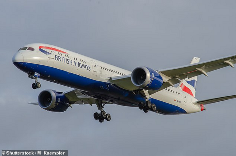 Máy bay hãng British Airways. Ảnh minh họa
