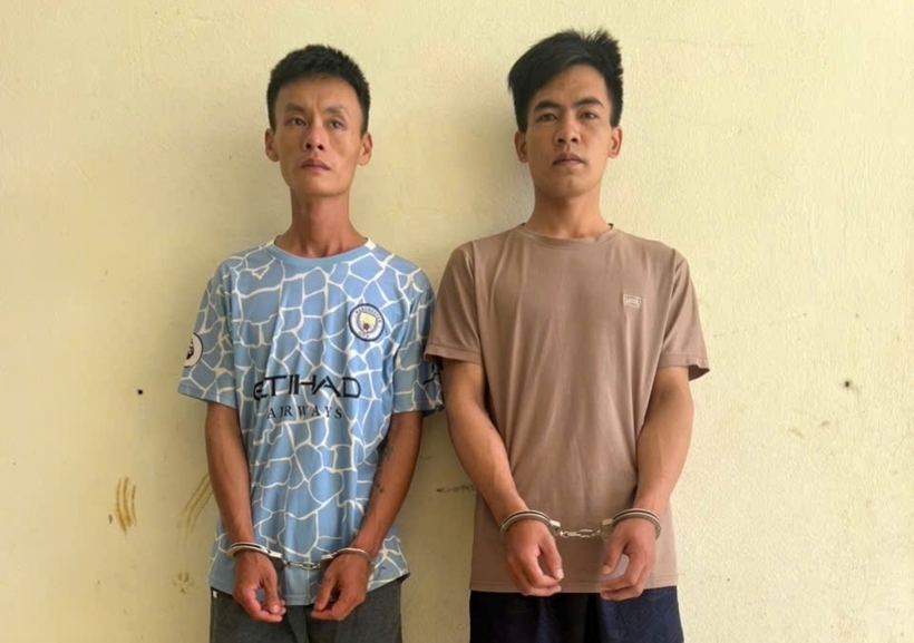 Đối tượng Đàm Đức Lâm (bên trái). Ảnh: VOV