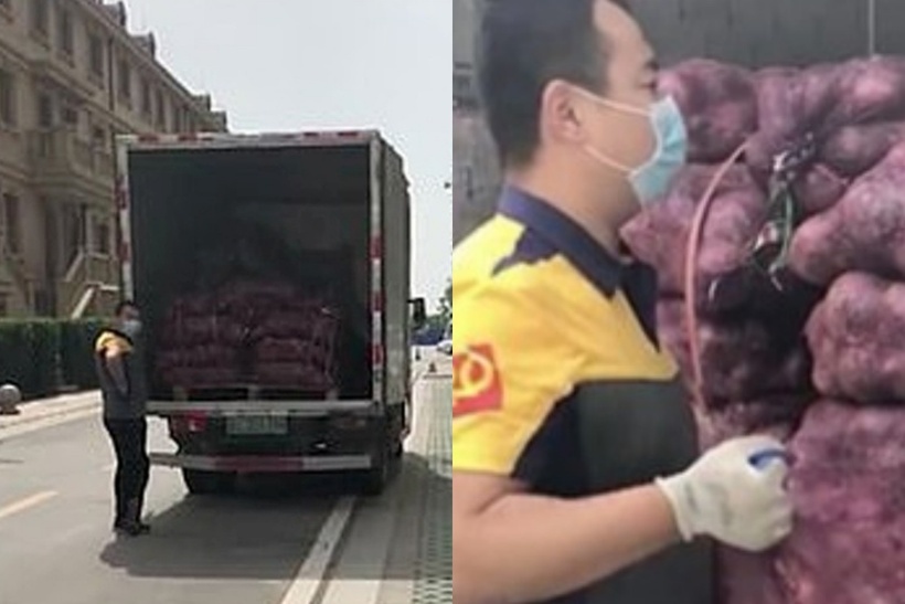 Shipper đã phải giao tổng cộng 40 chuyến mới hết số lượng 1 tấn được đặt. Ảnh: OCD.