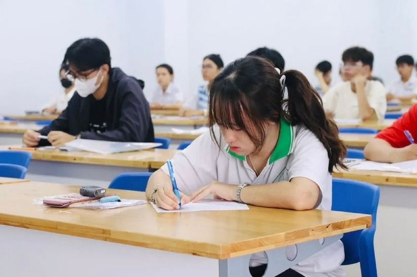 Thí sinh dự thi đánh giá năng lực đợt 2 ngày 1/6. Ảnh: Đại học Quốc gia TP.HCM