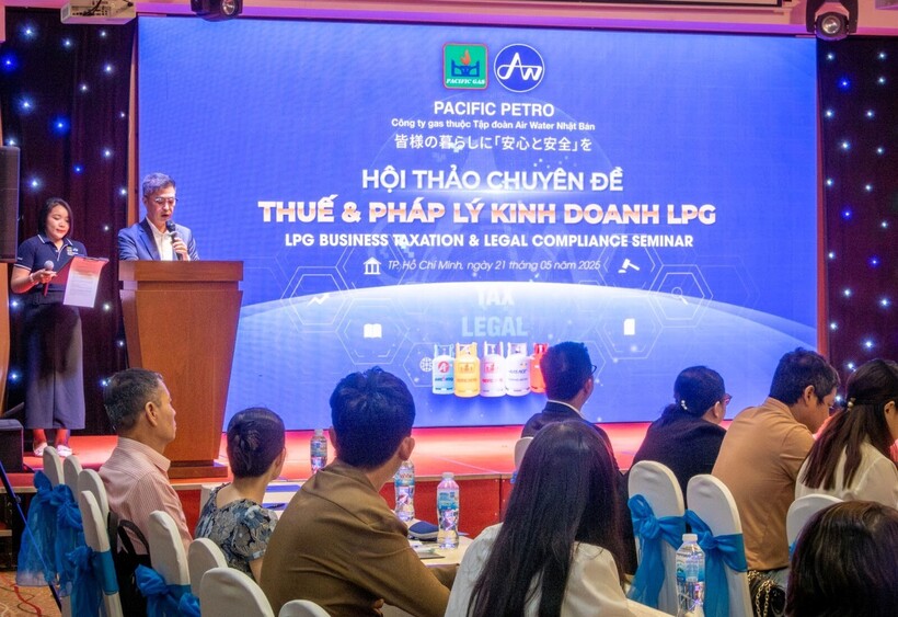 Tổng Giám đốc Pacific Petro phát biểu tại hội thảo