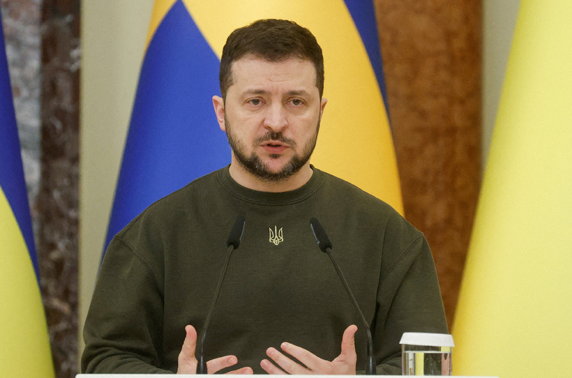 Tổng thống Ukraine Volodymyr Zelensky. Ảnh: Reuters