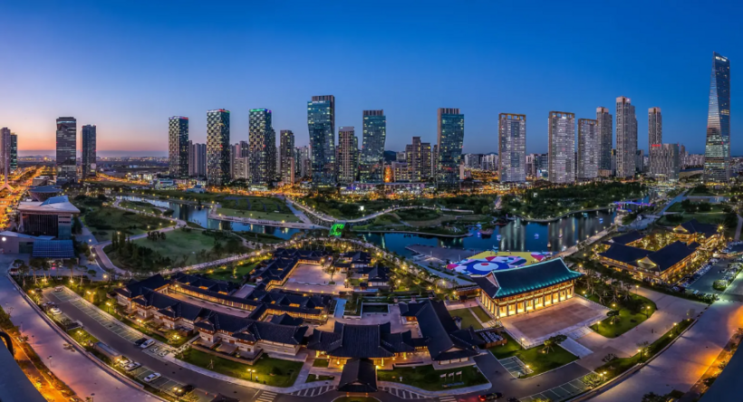 Songdo (Hàn Quốc) - thành phố thông minh đầu tiên trên thế giới - được phát triển theo mô hình đô thị đa trung tâm