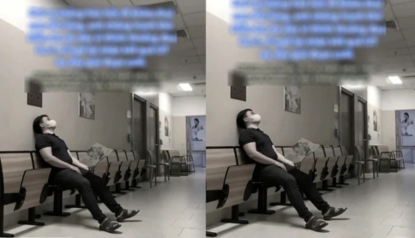 Hình ảnh người đàn ông thất thần cùng bệnh án trên tay khiến nhiều người xót xa