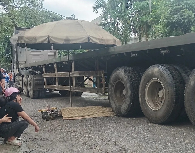 Hiện trường xảy ra vụ tai nạn. Ảnh: Báo Tiền phong.