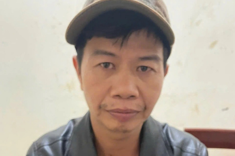 Nguyễn Trung Chánh tại cơ quan công an. Ảnh: Dân Trí