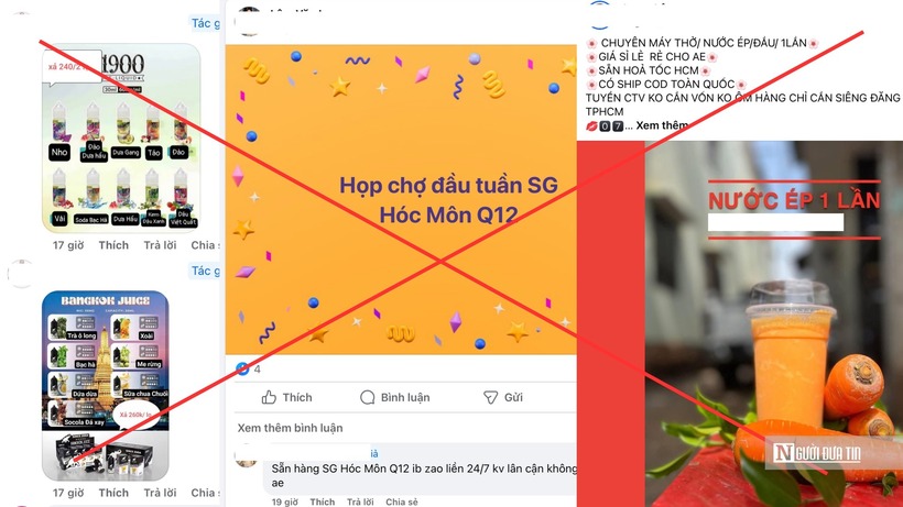 Cách ngày, các phiên “họp chợ” được mở ra trong các hội nhóm kín trên Facebook.