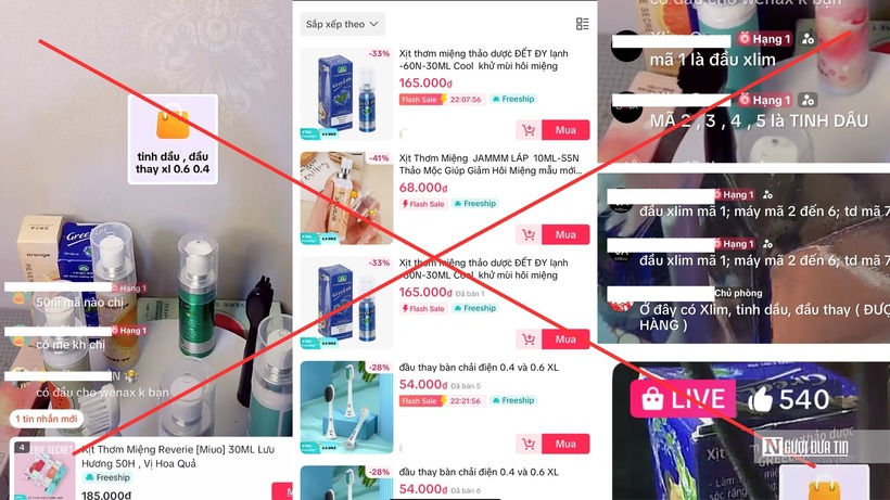 Các livestream úp mở được tổ chức thường xuyên.