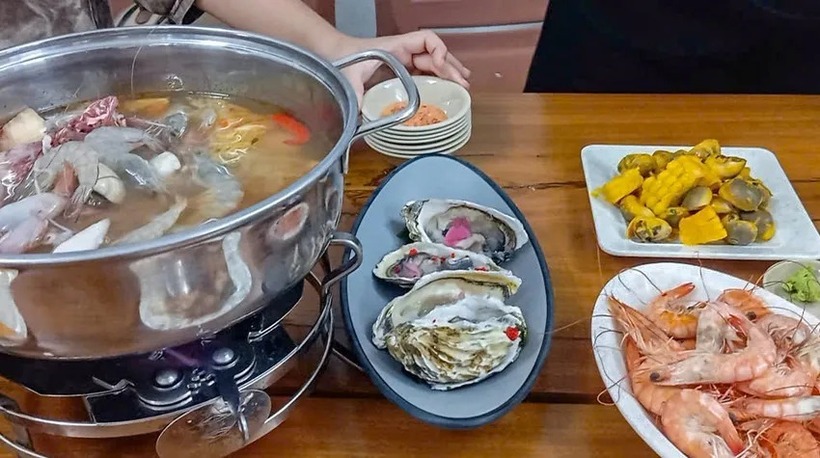Các món ăn của nhà hàng PĐV3 ngày 3/6. Ảnh: PLO