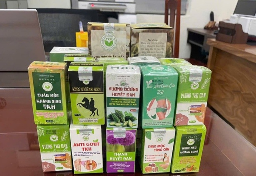Có 12 sản phẩm thực phẩm chức năng được làm giả, tuồn ra thị trường.