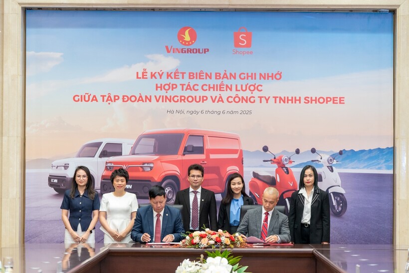 Vingroup và Shopee hợp tác thúc đẩy hạ tầng thương mại điện tử và phát triển hệ sinh thái số bền vững