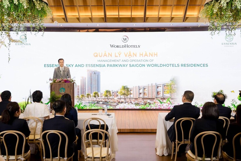 Đại diện Tập đoàn BWH® Hotels – Chủ sở hữu thương hiệu WorldHotels™, ông Cyrill Czerwonka – Tổng Giám đốc Điều hành & Phát triển Kinh doanh - Khu vực Châu Á Thái Bình Dương phát biểu.