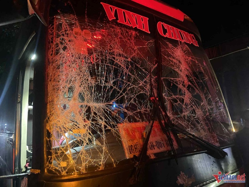 Hiện trường vụ tai nạn.