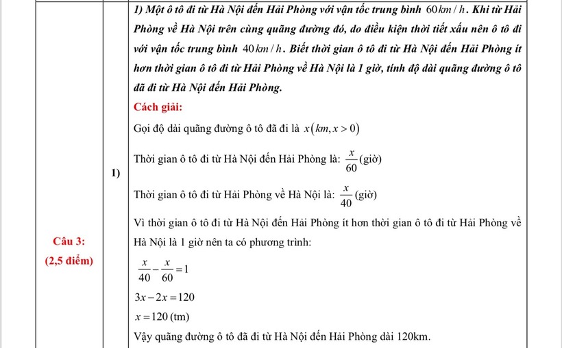 Gợi ý đáp án môn Toán thi vào lớp 10 THPT 2025 ở Hà Nội - 5