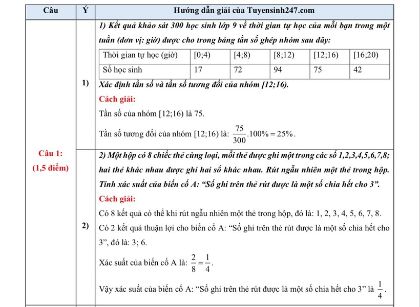 Gợi ý đáp án môn Toán thi vào lớp 10 THPT 2025 ở Hà Nội - 1