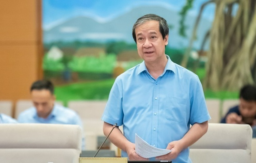 Bộ trưởng Bộ Giáo dục và Đào tạo Nguyễn Kim Sơn (Ảnh: Media Quốc hội).