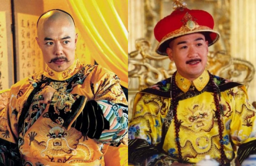 Tạo hình vua Càn Long trong phim Trung Quốc.