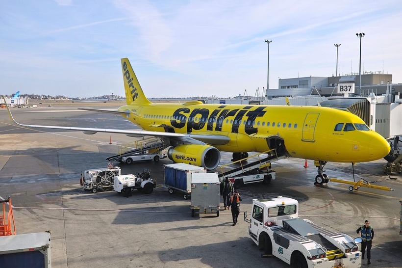 Máy bay của hãng hàng không Spirit Airlines. Ảnh: Waywardblog