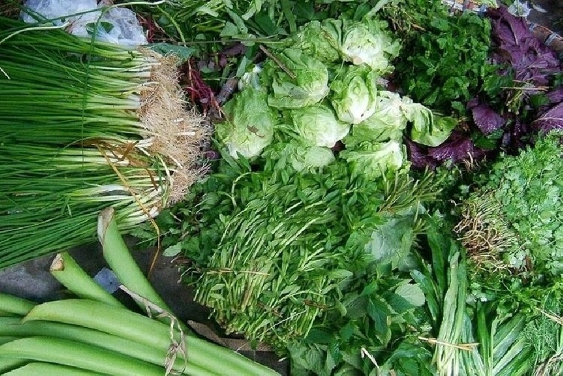 Mọi người nên hạn chế tiêu thụ ăn rau sống, ăn chín uống sôi, đặc biệt tránh các loại rau trồng dưới nước như cần, ngổ, muống nước, cải xoong, ngó sen. Ảnh minh họa.